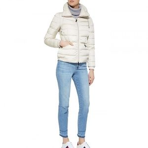 NEW NWT Moncler Quilted Puffer Coat Cream Ivory